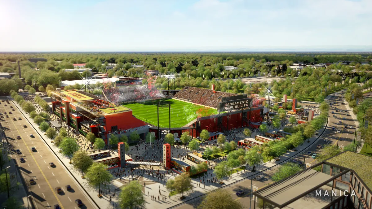 Sacramento Republic FC seeks fan input for new Railyards stadium.