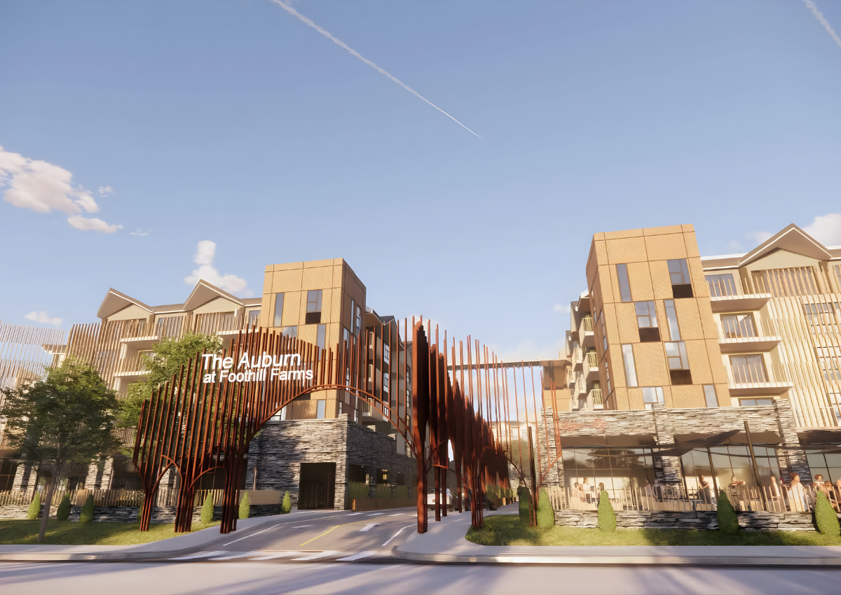 The Auburn at Foothill Farms would add nearly 400 apartments to aging retail site.